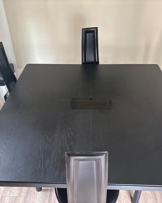 Tavolo riunioni IKEA BEKANT nero 140x140 cm