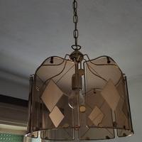 Lampadario + 2 abat-jour.