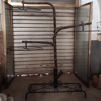 Raro Espositore Cinetico Vetrina Ferro Battuto