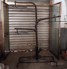 Raro Espositore Cinetico Vetrina Ferro Battuto