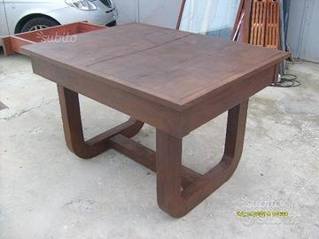Tavolo legno massiccio gambe curve