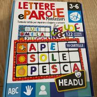 Gioco Montessori: lettere e parole