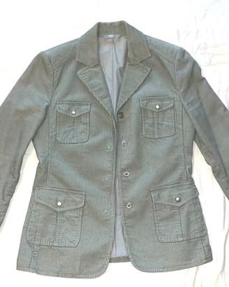 Giacca Blazer Donna in Velluto a Coste con Tasche