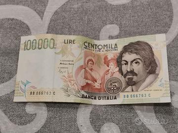 100. 000 lire Caravaggio