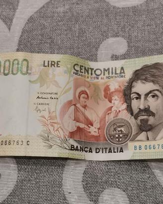 100. 000 lire Caravaggio