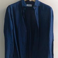Camicia Aglini Blu Scuro 