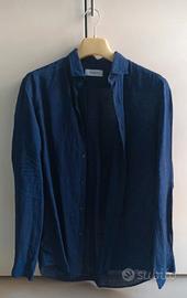 Camicia Aglini Blu Scuro 