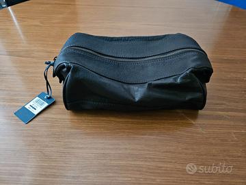 Beauty case pelle marrone