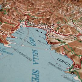 cartina geografica in 3d