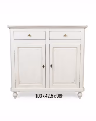 Credenza madia Shabby Chic 2 ante e 2 cassetti (10