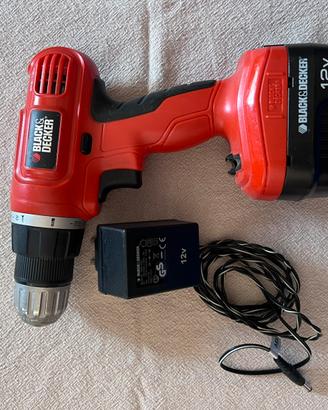 Trapano avvitatore a batteria Black&Decker (12V)