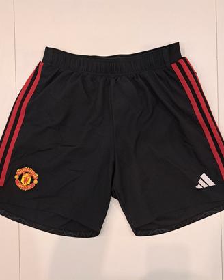 adidas shorts manchester united, taglia M, nero