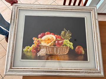 Quadro natura morta autografato