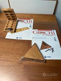 Rivista e giochi in legno nuovi