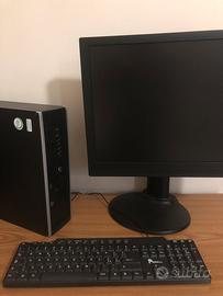 Pc computer Fisso hp schermo mouse e tastiera