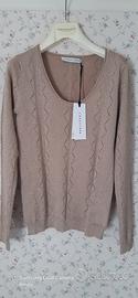 Maglia elegante lurex oro tg XS - Caractère
