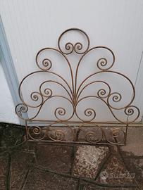 2 testiere per letto singolo in ferro battuto