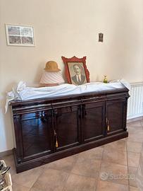 Stanza da pranzo completa in piume di mogano