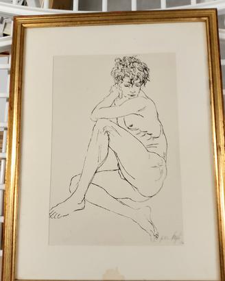 Litografia Corrado Cagli ( 1910-1976 ) TRATTABILE 