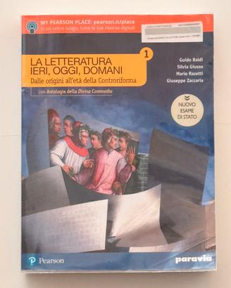 La letteratura ieri oggi e domani 9788839536440