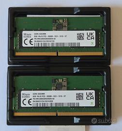 Kit RAM DDR5 16GB (2x8GB) SODIMM SK Hynix 5600MHz