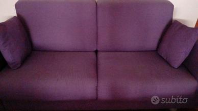 Sofa' letto IN TESSUTO 1 azza e mezza colore Viola