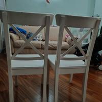 sedie in legno bianche 