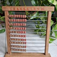 Abaco / pallottolliere in legno, vintage