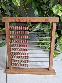 Abaco / pallottolliere in legno, vintage