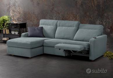 Divano Denise Excò penisola recliner sfoderabile