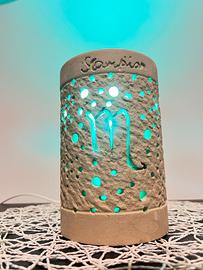 Lampada con incisione segno zodiacale scorpione