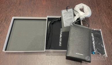 Porta cellucare in pelle Emporio Armani