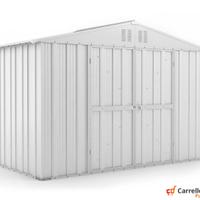 Box giardino lamiera zincata 327x155cm bianco