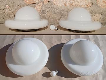 coppia lampade design space age 1970s