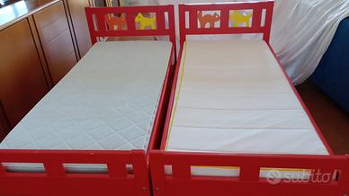 Letto rosso ikea kritter