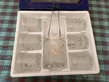 Set da Whisky Vintage con Glacette e Pinza