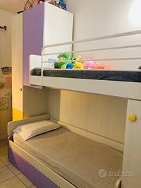 armadio con letti a soppalco