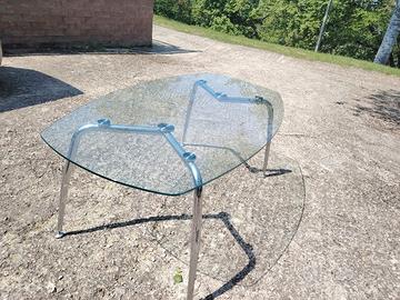Tavolo in Vetro e acciaio, stile Sala Riunioni
