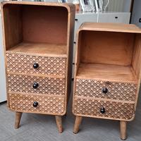 Comodini in legno di mango