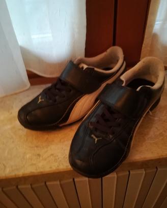 Scarpe in pelle marca puma n. 34 bianco/nero