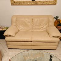 Divano in pelle divani&divani 2 sedute