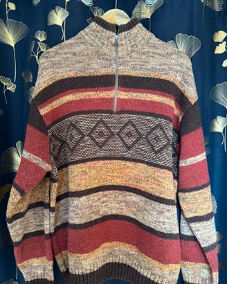 Camel Active maglione uomo fantasia geometrica