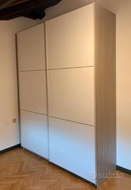 Armadio 2 ante scorrevoli bianco 184x245x62