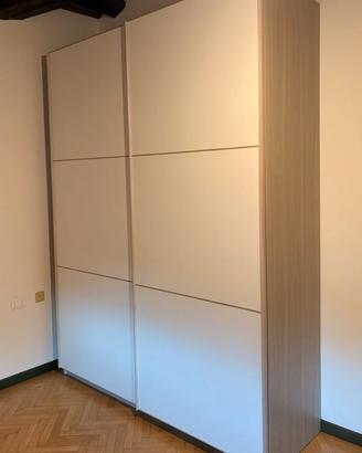 Armadio 2 ante scorrevoli bianco 184x245x62