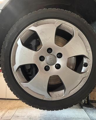 Cerchi 5x112 da r 17 + gomme Riken 225/45/17 80%