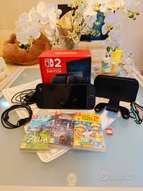 Nintendo Switch 2 + 4 giochi  Come Nuova!