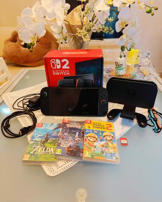 Nintendo Switch 2 + 4 giochi  Come Nuova!