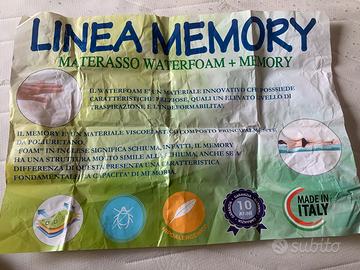 Materasso matrimoniale memory/waterfoam