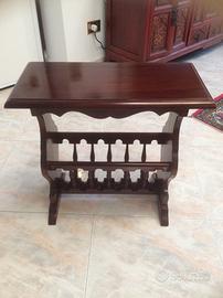 Tavolino portariviste in mogano