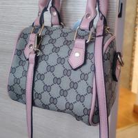 mini bag bauletto beige/rosa 